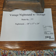 Load image into Gallery viewer, Vintage Nightstand w/ Storage
