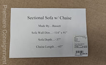 Load image into Gallery viewer, Three Piece Sectional Sofa...by Bassett

