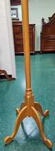 Load image into Gallery viewer, Vintage Solid Oak Coat/Hat Tree  w/ Brass Hooks

