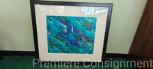Load image into Gallery viewer, Framed Print "Blue Abstract"
