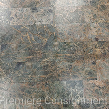 Load image into Gallery viewer, Wrought Iron and Stone Coffee Table
