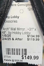 Load image into Gallery viewer, &quot;Arch&quot; Wall Mirror...by Hobby Lobby
