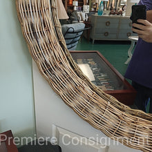 Load image into Gallery viewer, Wicker Framed Wall Mirror...by Pottery Barn
