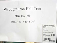 Load image into Gallery viewer, Wrought Iron Hall Tree
