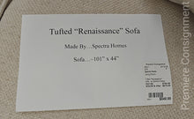Load image into Gallery viewer, Tufted "Renaissance" Sofa...by Spectra Home
