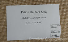 Load image into Gallery viewer, Patio / Outdoor Sofa...by Summer Classic
