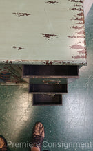 Load image into Gallery viewer, Small Green Decorative Storage Cabinet
