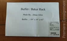 Load image into Gallery viewer, Sideboard / Baker Rack...by Ethan Allen
