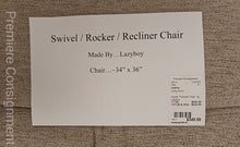 Load image into Gallery viewer, Swivel / Rocker/ Recliner Chair...by Lazyboy
