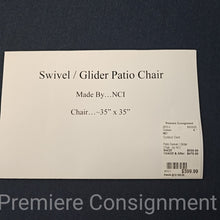 Load image into Gallery viewer, Patio Swivel / Glider Chair...by NCI
