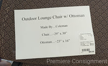 Load image into Gallery viewer, Adjustable Outdoor Chair w/ Ottoman...by Coleman
