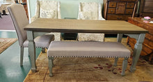 Load image into Gallery viewer, Six Piece &quot;Farm Table&quot; Set...table, chairs, bench...by Holzern
