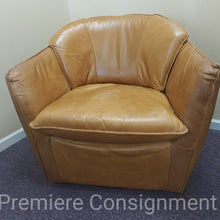 Load image into Gallery viewer, Leather Swivel Club Chair...by Premium Leather
