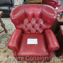 Load image into Gallery viewer, Tufted Leather  Recliner Chair...by Ethan Allen
