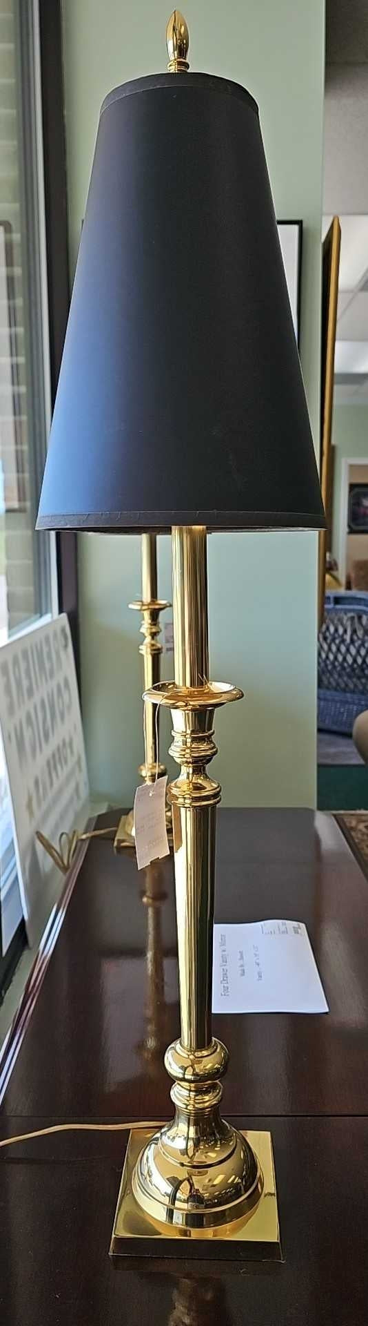 Brass Candlestick Table Lamp...3 way lite