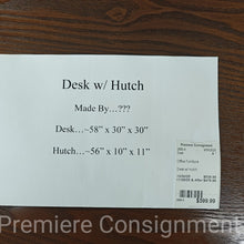Load image into Gallery viewer, Desk w/ Hutch
