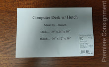 Load image into Gallery viewer, Computer Desk w/ Hutch...by Bassett

