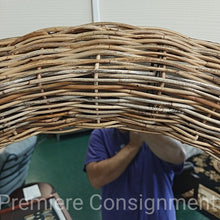 Load image into Gallery viewer, Wicker Framed Wall Mirror...by Pottery Barn
