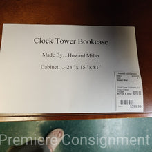 Load image into Gallery viewer, Clock Tower Bookcase...by Howard Miller
