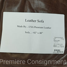 Load image into Gallery viewer, &quot;Almond Paisley&quot; Leather Sofa...by USA  Premiium Leather

