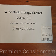 Load image into Gallery viewer, Wine Rack Storage Cabinet
