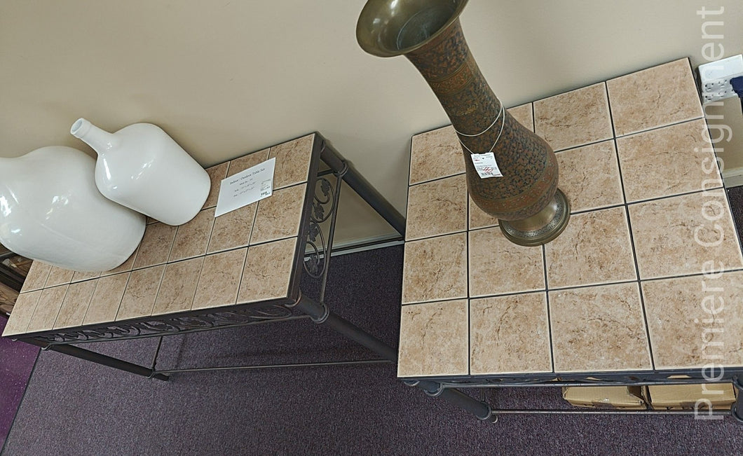 Indoor/Outdoor Tile Top Table Set