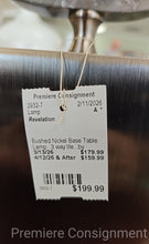 Load image into Gallery viewer, Brushed Nickel Base Table Lamp...by Revelation

