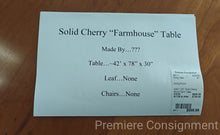 Load image into Gallery viewer, Solid Cherry Farm Table

