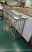 Load image into Gallery viewer, Distressed Wrought Iron Foyer Table
