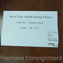 Load image into Gallery viewer, Set of Four Dining / Chairs...by Foothills Amish
