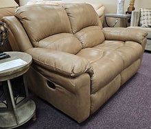 Load image into Gallery viewer, Leather Recliner Loveseat (Manual)... Made By.. Man Wah
