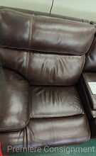 Load image into Gallery viewer, Reclining Leather Loveseat w/ Console...by Haverty's
