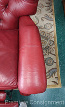 Load image into Gallery viewer, Tufted Leather Recliner Chair...by Ethan Allen
