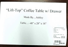 Load image into Gallery viewer, Lift-Top Coffee Table w/Drawer...by Ashley
