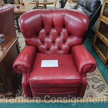 Load image into Gallery viewer, Tufted Leather Recliner Chair...by Ethan Allen
