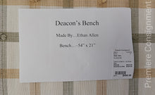 Load image into Gallery viewer, Deacon's Bench...by Ethan Allen
