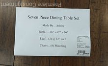 Load image into Gallery viewer, Seven Piece Dinette Set...by Ashley
