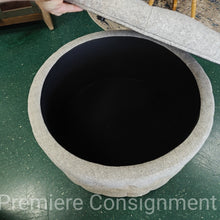 Load image into Gallery viewer, Round Upholstered Tufted Storage Ottoman
