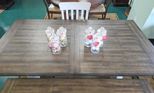 Load image into Gallery viewer, Seven Piece Dining Set...table, bench, (5) chairs...by RK Resources
