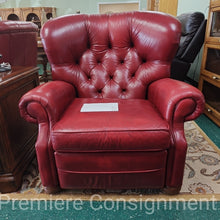 Load image into Gallery viewer, Tufted Leather Recliner Chair...by Ethan Allen
