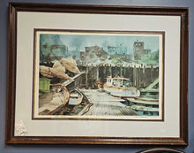Load image into Gallery viewer, Framed Lithograph &quot;Harbor Master&quot;...by Thorston
