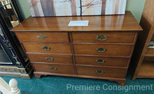 Load image into Gallery viewer, Vintage Eight Drawer Cherry Dresser...byWillet
