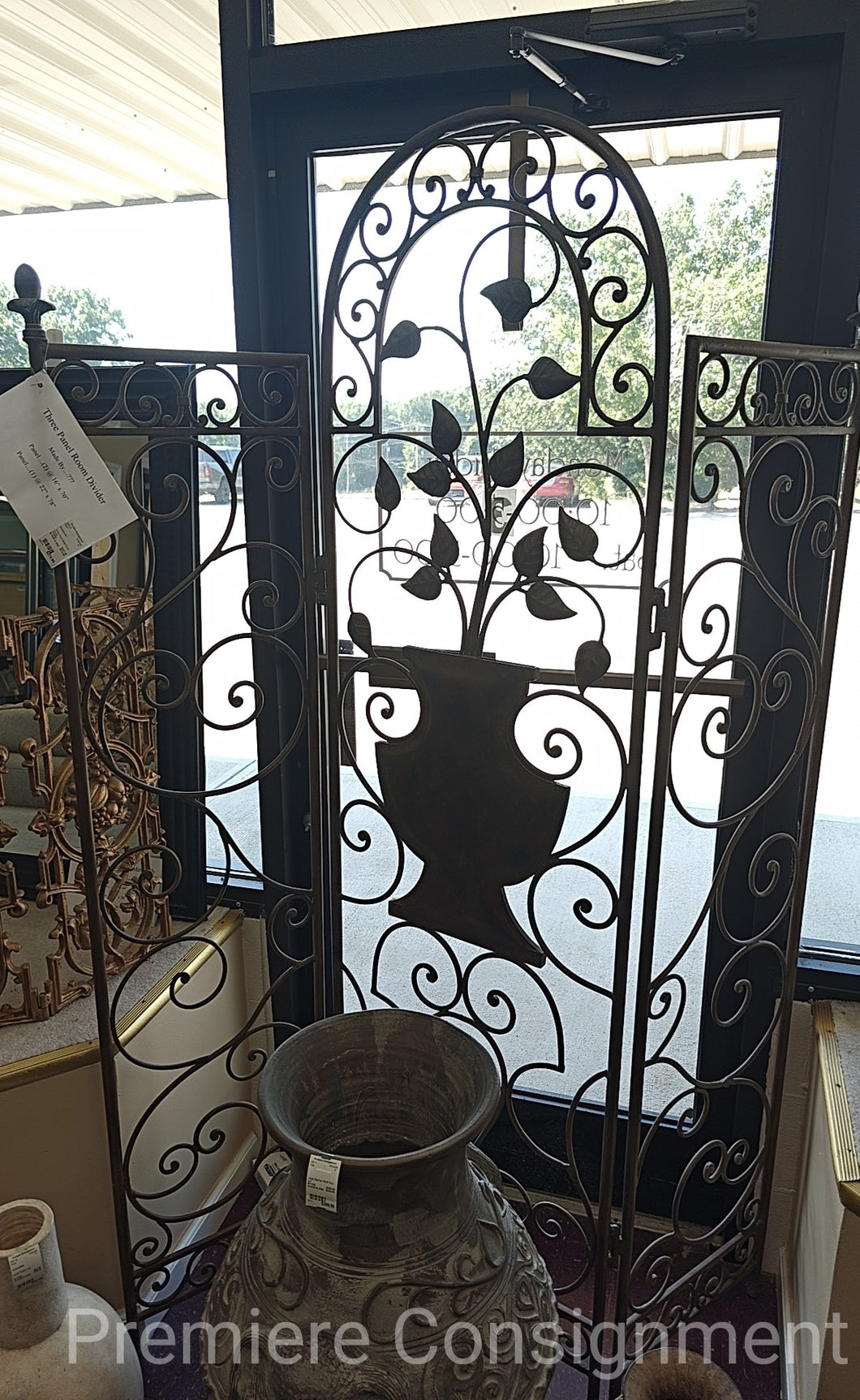 Three Panel Metal Room Divider
