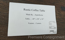 Load image into Gallery viewer, Rustic Coffee Table...by Aspenhome

