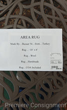 Load image into Gallery viewer, Handmade Wool Area Rug w/ COA...~10' x 6'...from Turkey
