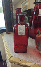 Load image into Gallery viewer, Red Glass Square Jug...by San Miguel
