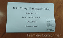 Load image into Gallery viewer, Solid Cherry Farm Table
