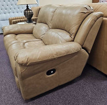 Load image into Gallery viewer, Leather Recliner Loveseat (Manual)... Made By.. Man Wah
