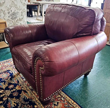 Load image into Gallery viewer, Leather Chair w/ Ottoman...by Whittmore - Sherrill
