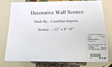 Load image into Gallery viewer, Decorative Wall Sconce...Castillian Imports
